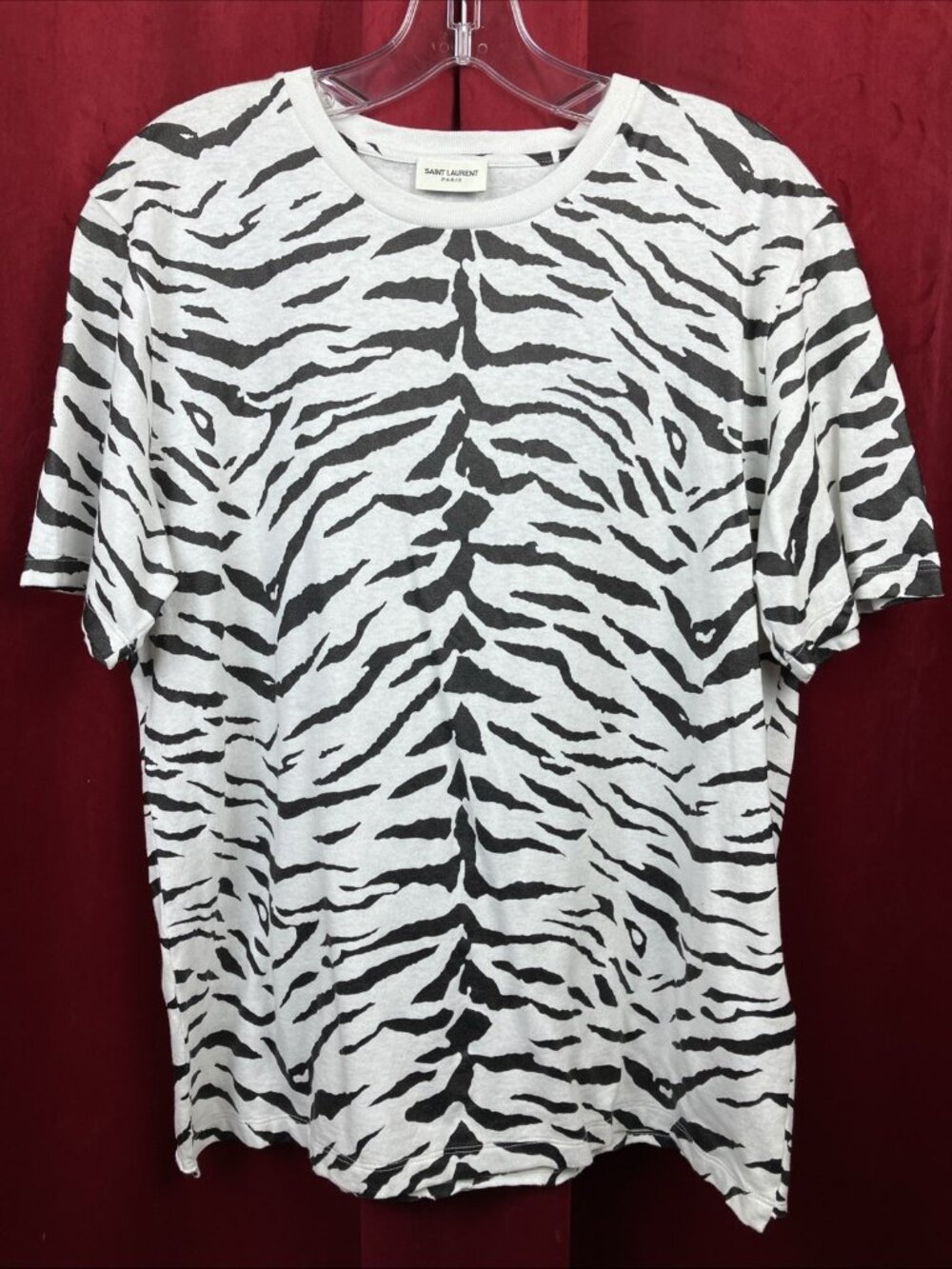 NWT $650 Saint Laurent Zebra Shirt Men’s Woman Unisex